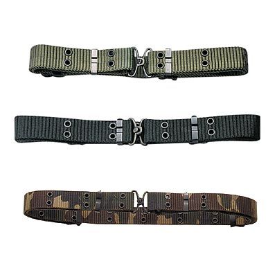 Mini NYLON PISTOL BELT   fits BDU Pants   WOODLAND CAMO  