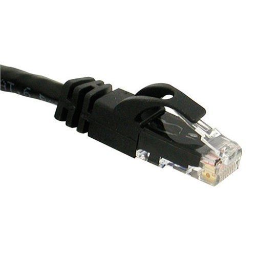 10] LOT 1FT CAT6 PATCH ETHERNET LAN CABLES BLACK 1 FEET GIGABIT 