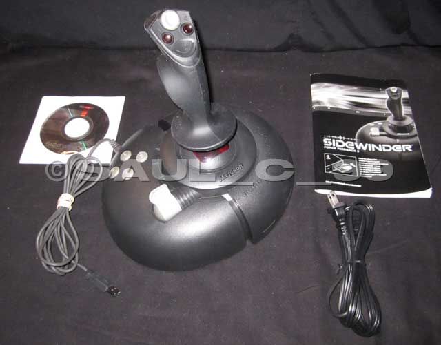   SideWinder Force Feedback 2   Red Versionjoystick for the PC on cd rom