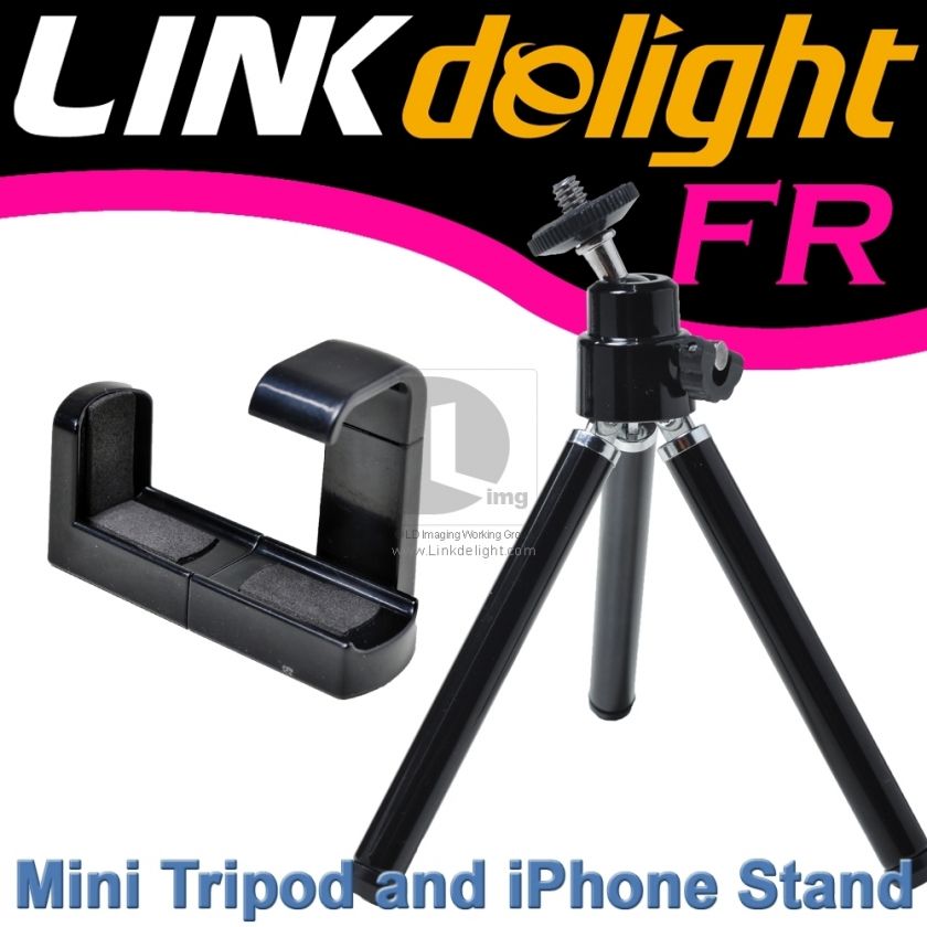 Cell Phone mini Tripod Stand + Holder for iPhone/Nokia  