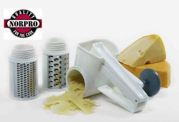 Norpro JUMBO 3 DRUM CHEESE GRATER  NUT   NEW 342  