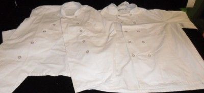 Chef Pants Cook Professional Black White Lot 5 Coat  