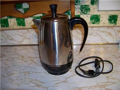 Vtg SW Farber FARBERWARE Superfast 8 cup Coffee pot  