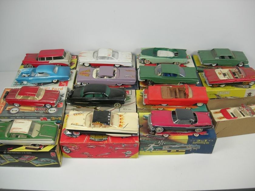 Collectible Vintage model car lot/ AMT and SMP models Model B & T Ford 