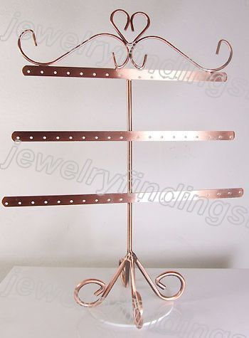 Copper Plated Multi Earring Jewelry Display Holder d041  