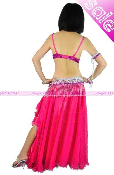 belly dance 4 pics costume bra&belt&armbands&Necklace  