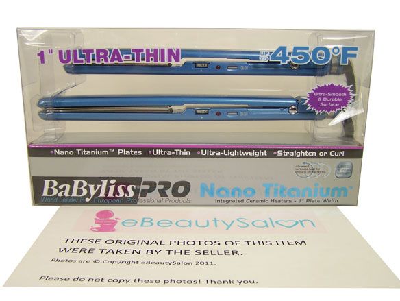 Babyliss Pro 1 Ultra Thin Nano Titanium Twin Iron Combo Pack  