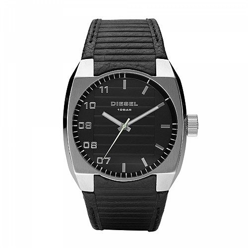 Diesel DZ1393 watch designed for Men having Black dial and Leather 