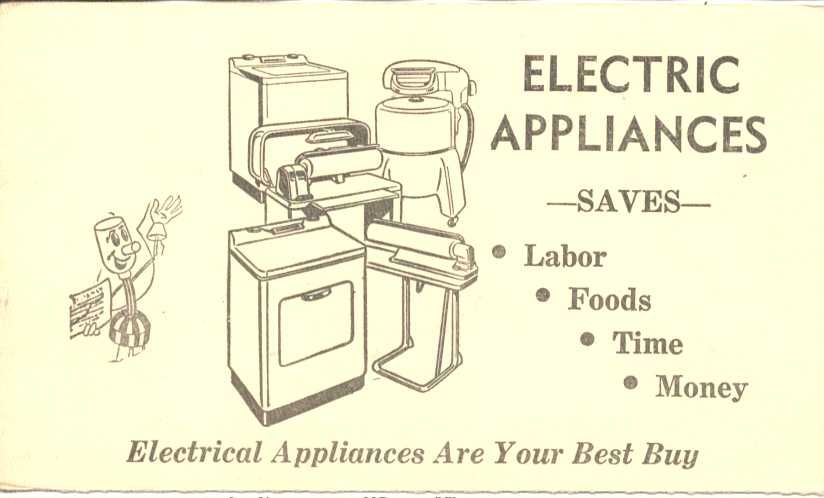 PK667 Reddy Kilowatt Adv Electric Appliances 1957  