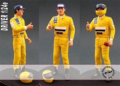 24 SENNA 99T F1 DRIVER FIGURE THUMBS UP TAMIYA REVELL  