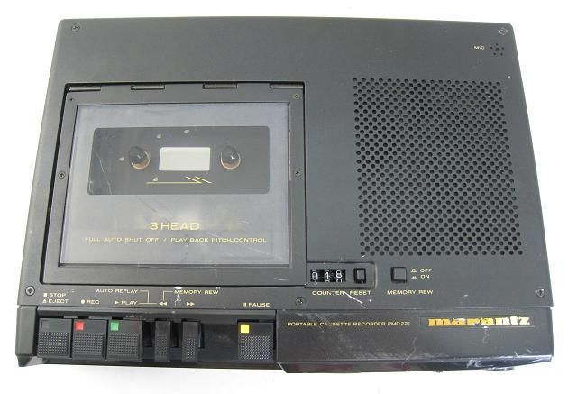 MARANTZ PMD221 3 Head PORTABLE CASSETTE TAPE RECORDER  