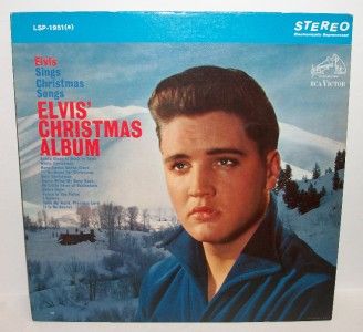 ELVIS PRESLEY elvis christmas album Rare Stereo RCA Victor DG Press 