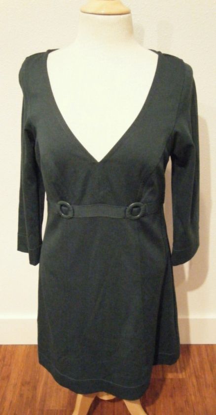 New MAX STUDIO KNIT RAYON STRETCH teal DRESS sz L FAB  