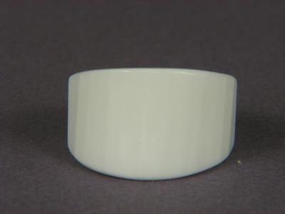 Ring White Agate 30mm Straight Facet SZ 4.5 #2  