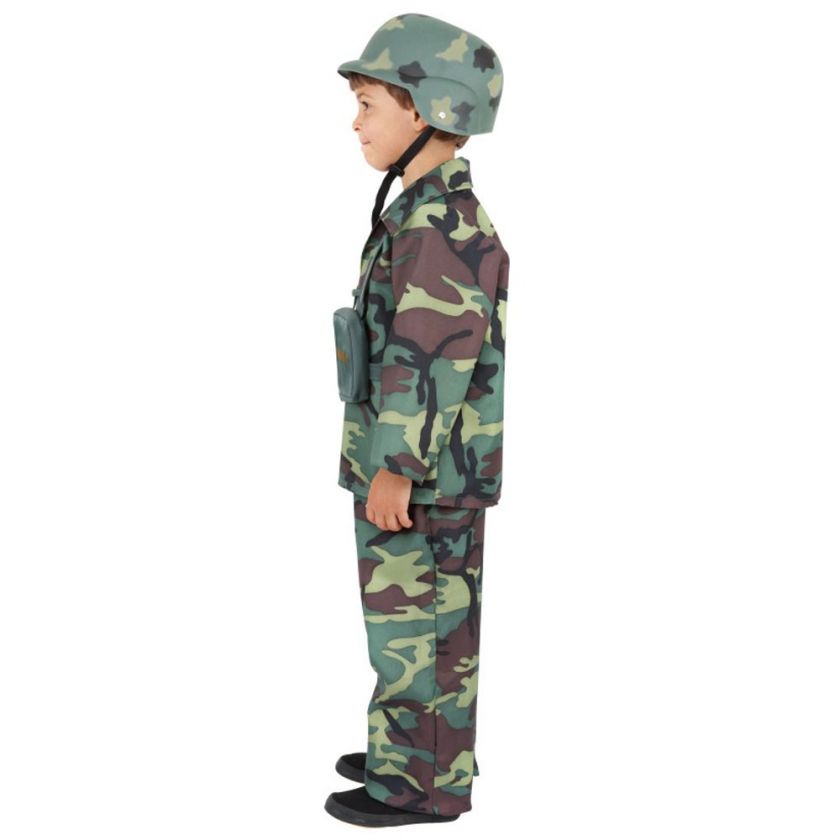 ARMY FANCY DRESS COSTUME NEW BOYS LARGE AGE 10   12  