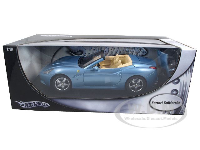 FERRARI CALIFORNIA BLUE 118 DIECAST CAR MODEL  