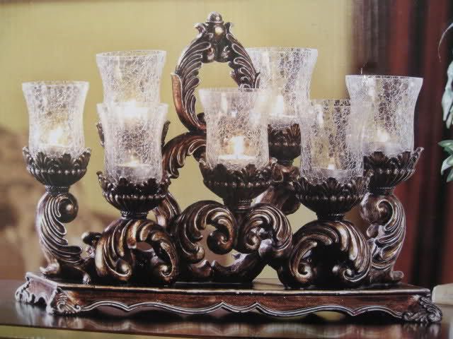 Tuscan Spanish Colonial Mexican Hacienda Style Decor CANDELABRA Candle 