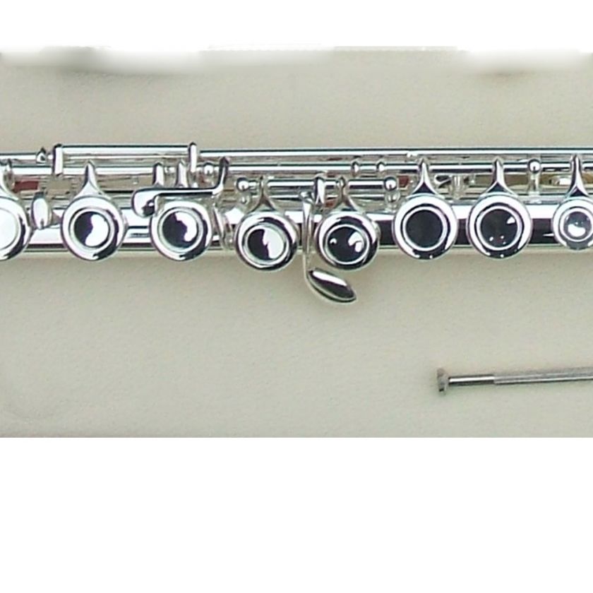 new 16 holes flute c key silver +E parts fine tone  