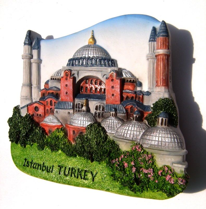 Hagia Sophia, Istanbul,TURKEY,Resin 3D Fridge Magnet  