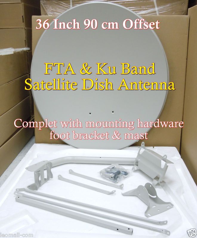 90cm 36 Offset FTA & Ku Band Satellite Dish Antenna  