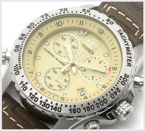   Timex Expedition Chronograph Wrist Watch T59591, Easy Set Alarm  