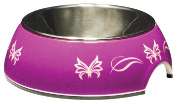 Hagen Catit Butterfly 2 in 1 Cat Food Bowl 5.4 oz  