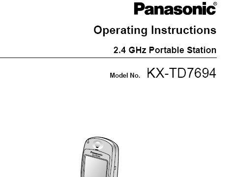 Panasonic KX TD7694 2.4GHz Multi Cell Wireless Cordless Phone for 