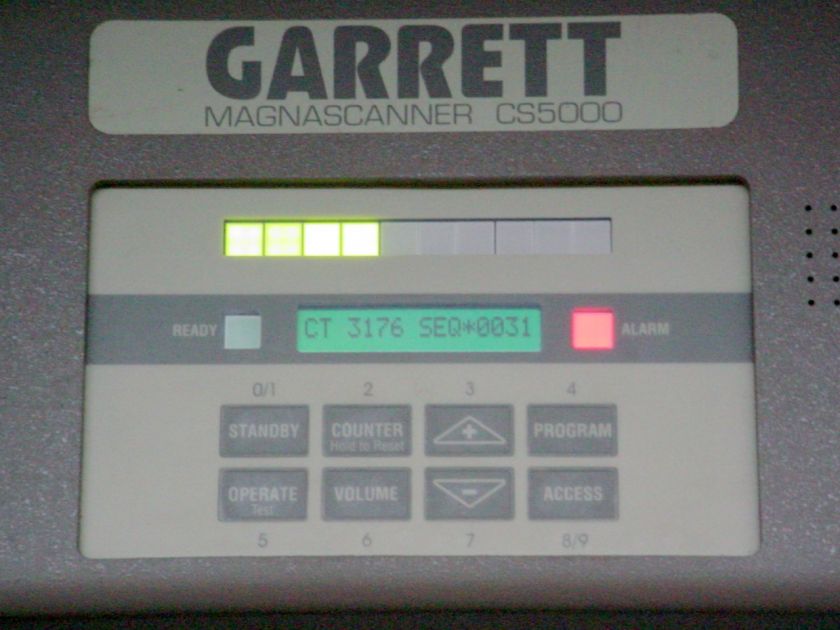 GARRETT MAGNASCANNER CS5000 WALK THRU METAL DETECTOR  