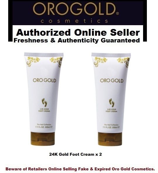 ORO GOLD COSMETICS 24K Foot Cream Lotion For Dry Cracked Feet & Heel 