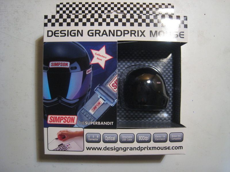 NEW MOUSE USB HELMET SIMPSON BANDIT NHRA NASCAR IRL  