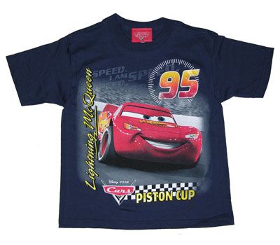 DISNEY PIXAR CARS Mcqueen kids Boys T Shirt Sz 4  7 NEW  