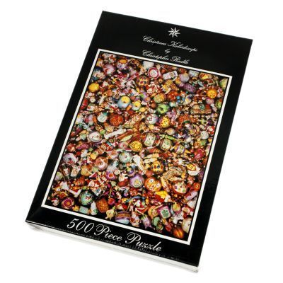 New Christopher Radko Rare Christmas Kaleidoscope 500 pc Jigsaw Puzzle 