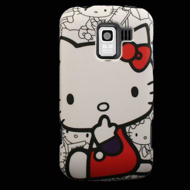 Case for LG Optimus Slider Cover A Hello Kitty LG LS700 Skin Hard Snap 