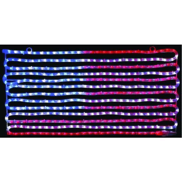 LED American Flag Rope Light Window Decoration by Neo Neon LED MMP FIP 