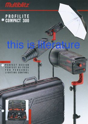 this item is photographic literature multiblitz profilite compact 300 