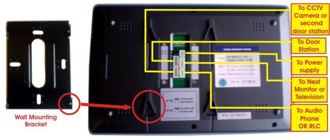 Monitors Video Intercom, door phone, 7 Touch screen  