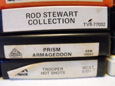 Mixed Lot of 17 + 3 Classic Rock 8 Track Tapes