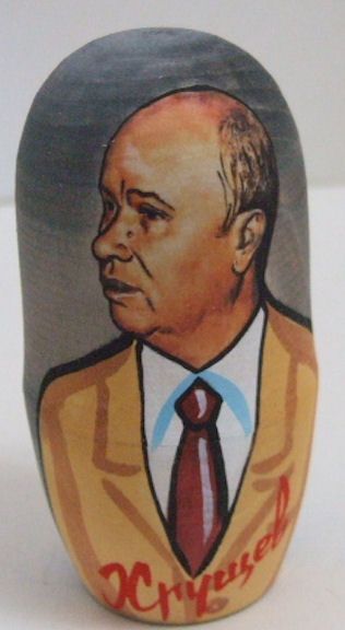 5pcs Russian Nesting Doll of LENIN AND OTHER RUSSIAN LEADERS LARGE 7 