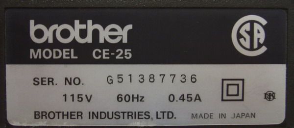 NOSTALGIA* Brother Electronic Typewriter Model CE 25  