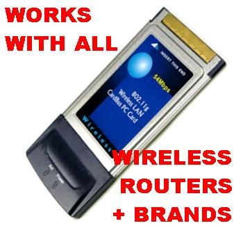 NEW 802.11G + B LAPTOP WIRELESS INTERNET PC CARD WIFI  