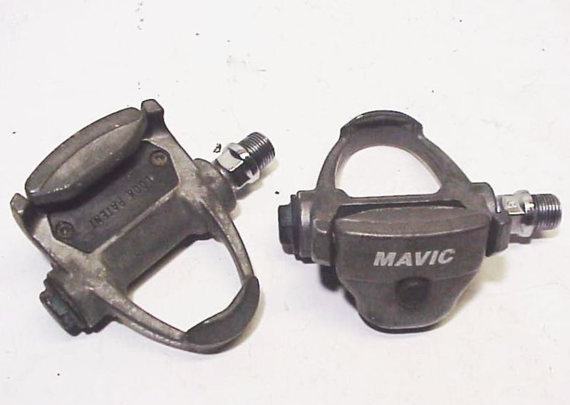 VINTAGE LOOK MAVIC BICYCLE FORGED ALLOY CLIPLESS 9/16 PEDALS  