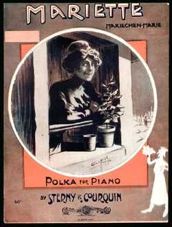 MARIETTE Sterny/Courquin 1911 Piano Polka Sheet Music  