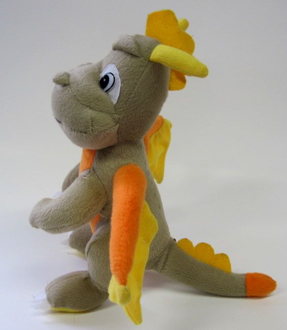 DRAGON PLUSH STUFFED ANIMAL Orange Yellow Medieval SA1  