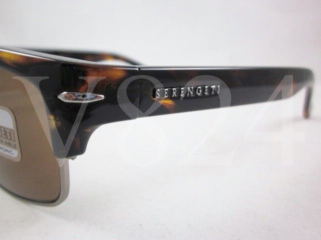 Serengeti VASIO Sunglasses Dark Tortoise / Polarized Drivers Lens 7500 