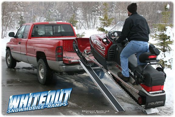 WHITEOUT ALUMINUM SNOWMOBILE RAMPS TRUCK TRAILER USA (SNO 9626 046 