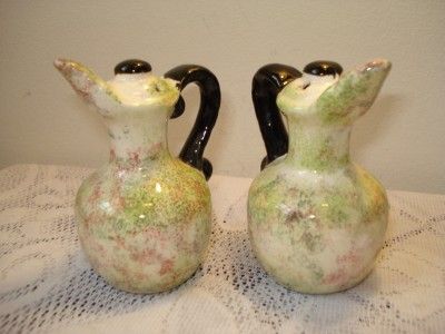 Vintage Handled Wine Jug Salt & Pepper Shakers  