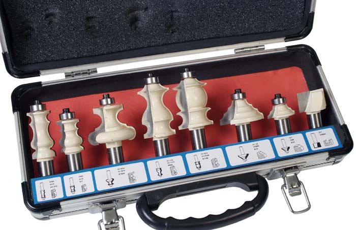   MOLDING AND PICTURE FRAME ROUTER BIT SET 1/2 SHANK 81 008PF  