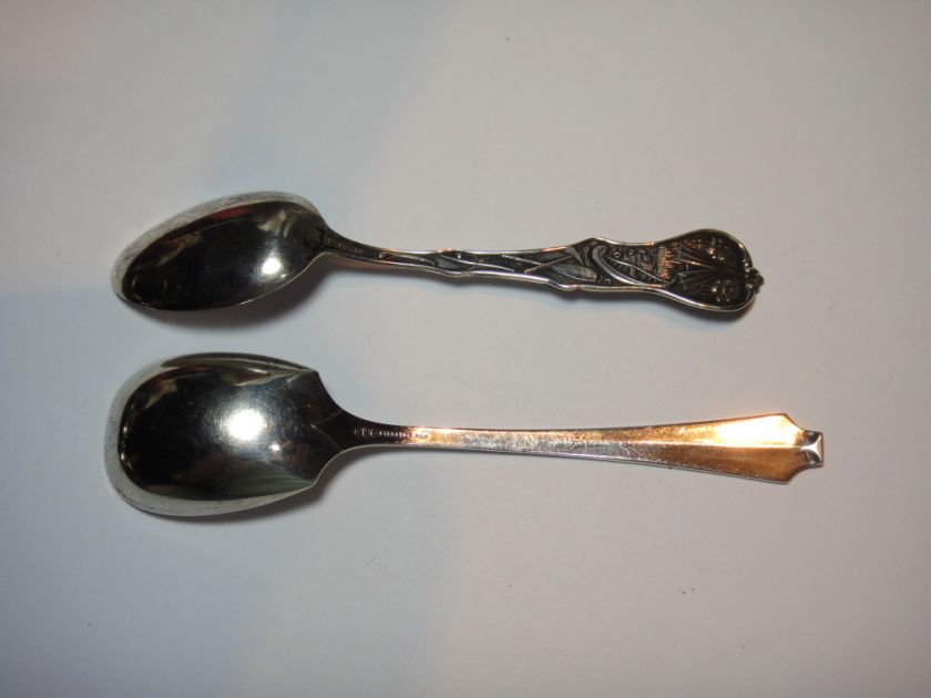 VINTAGE STERLING SILVER SPOON LOT 58.7 GRAMS NOT SCRAP Souvenier SPOON 