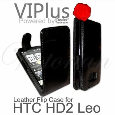 Leather Flip Case Pouch Slim Skin Cover Holster for HTC HD2 Leo T8585 