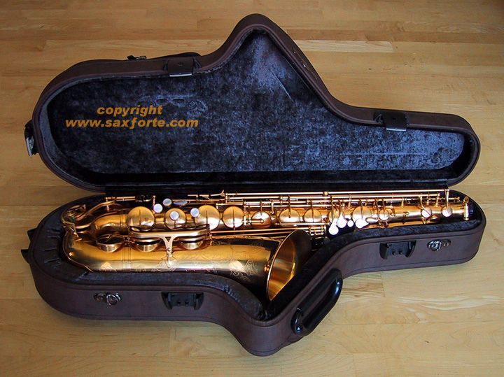   & CAZZANI R1 JAZZ ENGRAVED GOLD PLATED TENOR SAXOPHONE SAX  